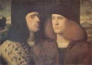 Giovanni Cariani Portrait of Two Young Men (mk05) Sweden oil painting artist